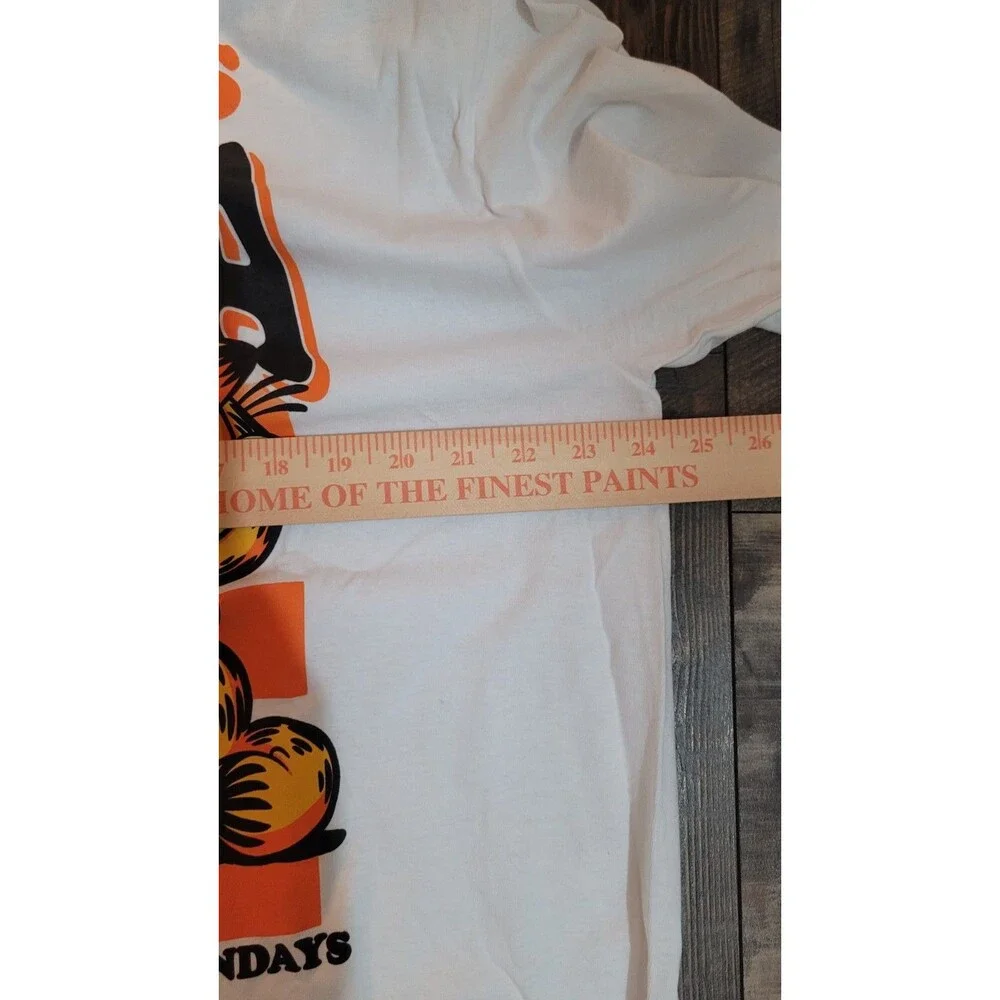 Garfield Lasagna By The Slice Comic Graphic White T-Shirt Size XXL 2X NWT - Picture 4 of 5